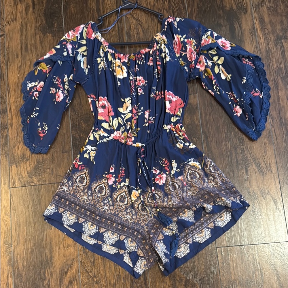 Floral Boho Romper from Francesca's Collection